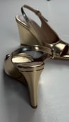 NOİRA DOLGU TOPUK SANDALET GOLD