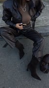 TERA HAKİKİ SÜET TOPUKLU ÇİZME BOT KAHVERENGİ
