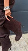 VEXORA BEBE BURUN HAKİKİ SÜET TOPUKLU BOT KAHVERENGİ