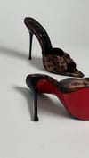 WİLLY SATEN TOPUKLU TERLİK LEOPAR