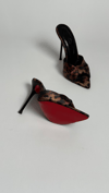 WİLLY SATEN TOPUKLU TERLİK LEOPAR