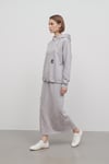 Art Çıtçıtlı Sweat Takım Gri