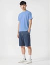 BİSİKLET YAKA TSHIRT BUZ MAVİ