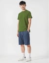 BİSİKLET YAKA TSHIRT HAKİ YEŞİL