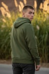 ÖZEL SERİ HAKİ (TURUNCU FERMUARLI) KAPŞONLU SWEATSHIRT