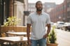 V POLO YAKA TSHIRT %100 PAMUK AÇIK GRİ