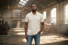 V POLO YAKA TSHIRT %100 PAMUK BEJ 