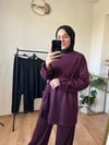 Düğmeli oysho kumaş takım BORDO
