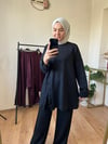 Düğmeli oysho takım SİYAH