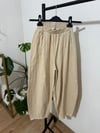 Gabardin Kumaş Şalvar Pantolon BEJ