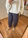 Gabardin Kumaş Şalvar Pantolon FÜME