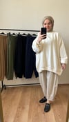 Gabardin kumaş şalvar pantolon TAŞ