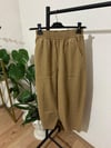 Gabardin kumaş şalvar pantolon VİZON