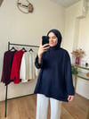 Kol Yırtmaçlı Sweat LACİVERT