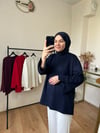 Kol Yırtmaçlı Sweat LACİVERT