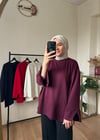Kol Yırtmaçlı Sweat VİŞNE