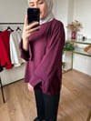 Kol Yırtmaçlı Sweat VİŞNE