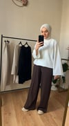 Oysho Çimalı Pantolon KAHVE