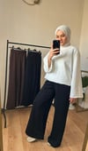 Oysho Çimalı Pantolon SİYAH