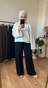 Oysho Çimalı Pantolon SİYAH