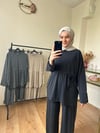 Oysho Kumaş Büzgülü Takım SİYAH