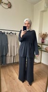Oysho Kumaş Büzgülü Takım SİYAH