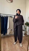 Oysho Kumaş Relax Takım Acı Kahve