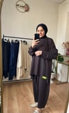 Oysho Kumaş Relax Takım Acı Kahve