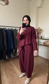 Oysho Kumaş Relax Takım BORDO 