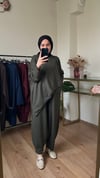 Oysho Kumaş Relax Takım HAKİ