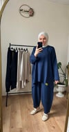 Oysho Kumaş Relax Takım Lacivert