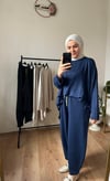 Oysho Kumaş Relax Takım Lacivert