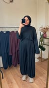 Oysho Pike Kumaş Şalvarlı Takım SİYAH