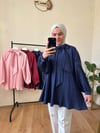 Poplin Kumaş Piliseli Gömlek 