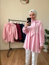 Poplin Kumaş Piliseli Gömlek 