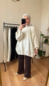 Scuba pantolon 100 cm KAHVE
