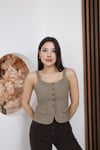 Calira Askılı Düğmeli Yelek
