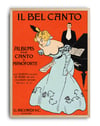  Il Bel Canto, G. Ricordi (1900) – Franz Laskoff İtalyan Vintage Konser Posteri