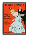  Il Bel Canto, G. Ricordi (1900) – Franz Laskoff İtalyan Vintage Konser Posteri
