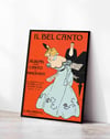  Il Bel Canto, G. Ricordi (1900) – Franz Laskoff İtalyan Vintage Konser Posteri