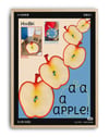 A A A Apple Modern Duvar Tablosu - Mavi Elma Grafik Poster