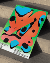 Abstract Room Modern Duvar Tablosu – Yeşil Zeminli Renkli Grafik Poster