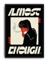 Almost Enough Gece Temalı Tipografik Duvar Tablosu