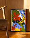 Banana Pop Modern Duvar Tablosu – Renkli Tropikal Abstract Poster