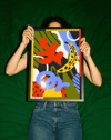 Banana Pop Modern Duvar Tablosu – Renkli Tropikal Abstract Poster