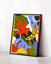 Banana Pop Modern Duvar Tablosu – Renkli Tropikal Abstract Poster