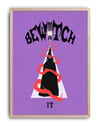 Be Witch It Mor Mistik Büyücü Duvar Tablosu