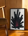 Black Impact Modern Duvar Tablosu – Siyah Krem Minimal Abstract Poster
