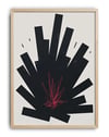 Black Impact Modern Duvar Tablosu – Siyah Krem Minimal Abstract Poster