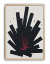 Black Impact Modern Duvar Tablosu – Siyah Krem Minimal Abstract Poster